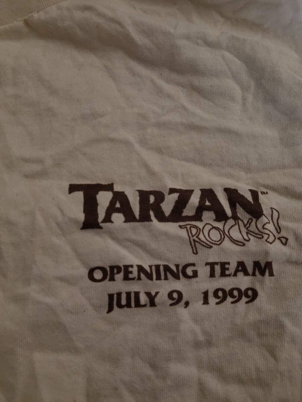 Tarzan Rocks! Opening Team T-Shirt July 9, 1999 – Cast Member Exclusive Vintage - Picture 5 of 9